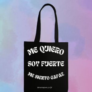 Tote Bag «Me Quiero» Negra
